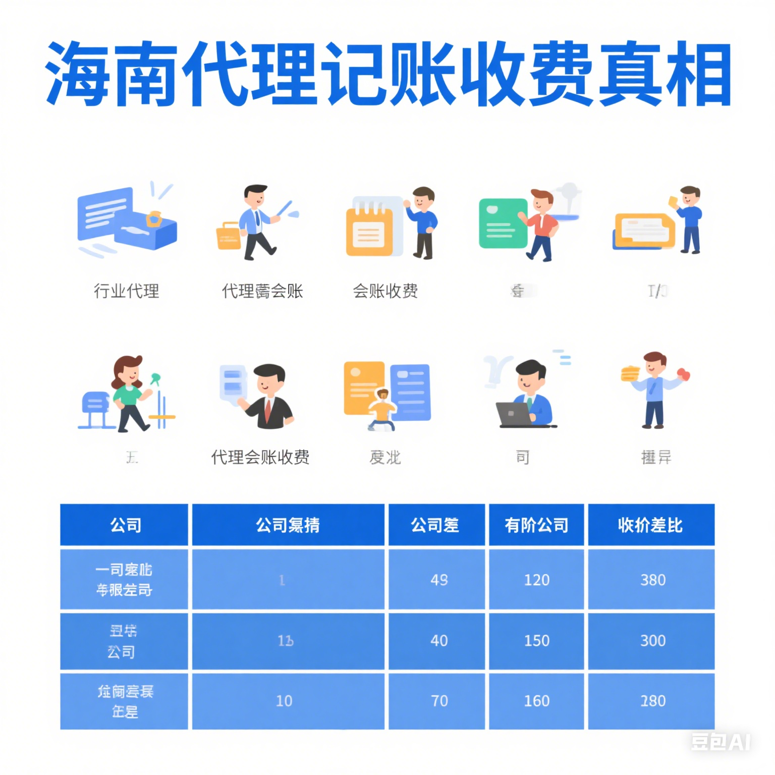 海南代理记账公司收费标准大揭秘